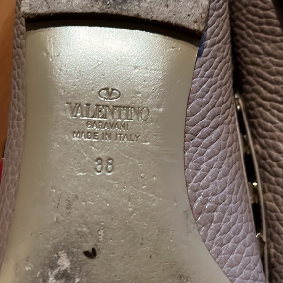 Valentino beige leather rockstud flats EU 38 (US 7 or 7.5) - Picture 4 of 10